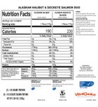 MSC Wild Alaskan Sockeye & Halibut Duo - skinless, boneless, 4 oz portions, (3 of each)
